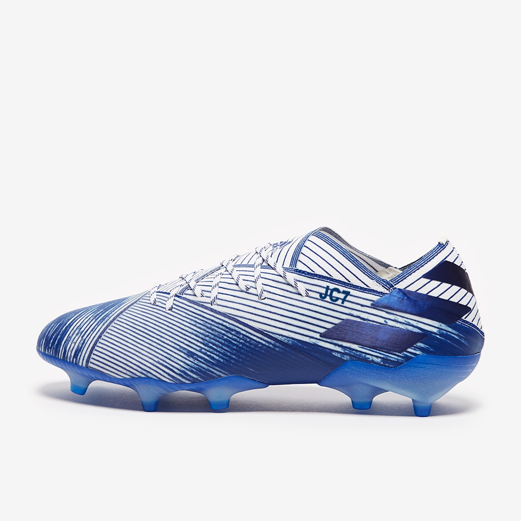 adidas Nemeziz 19.1 FG Footwear White Team Royal Blue Team Royal Blue Firm Ground Mens Boots Pro Direct Soccer